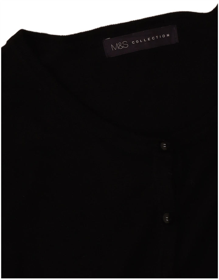 Marks & Spencer Damen-Cardigan-Pullover UK 14 Medium Schwarz