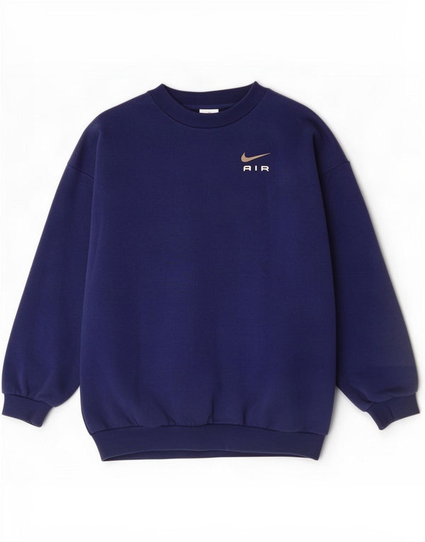 Nike Boys Graphic Sweatshirt Jumper 10-11 år Medium Navyblå Bomuld