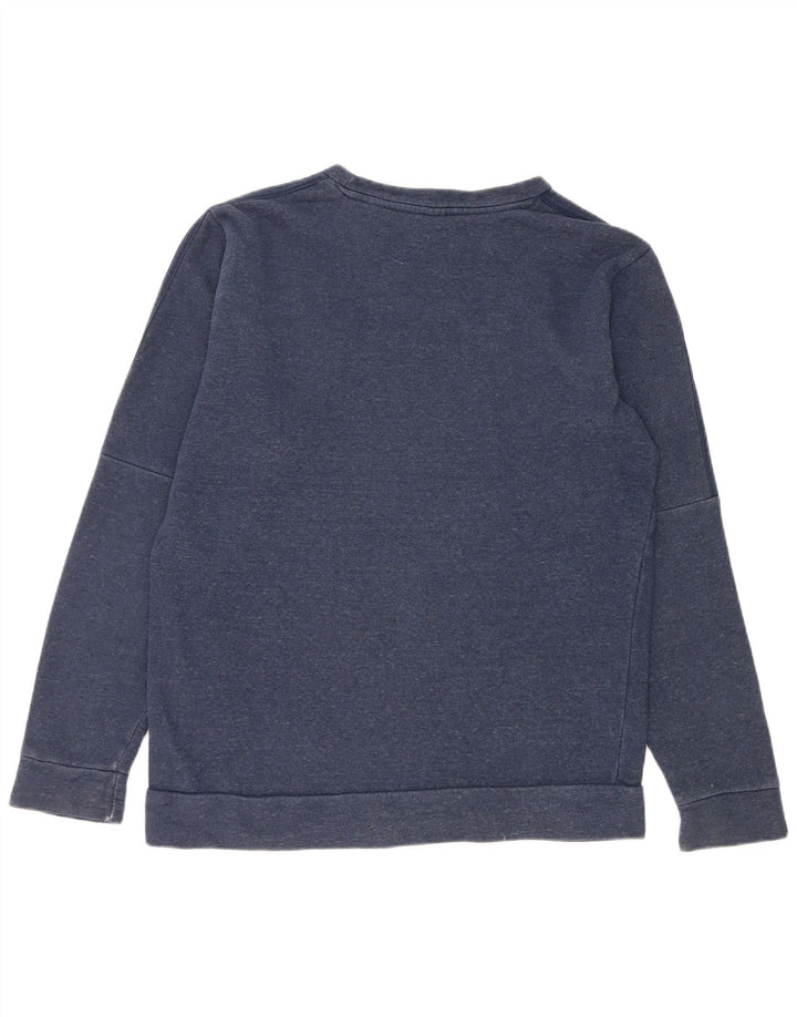 Adidas Mens Sweatshirt Jumper Medium Navy Blue Cotton