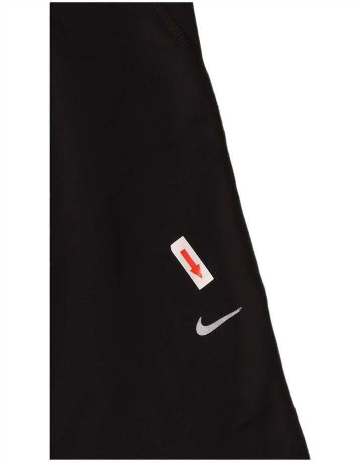 Nike Damen Dri Fit Leggings UK 12 Medium Schwarz Polyester