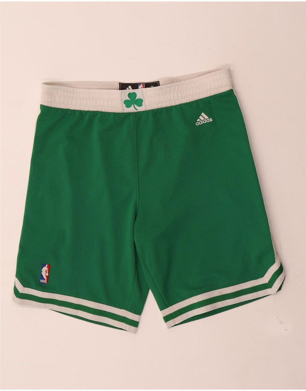 Adidas Mens Boston Celtics Sport Shorts Small Green Polyester