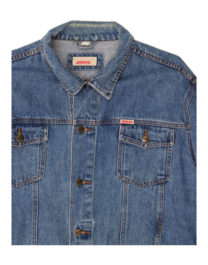 JEAXXS Mens Denim Jacket UK 46 3XL Blue
