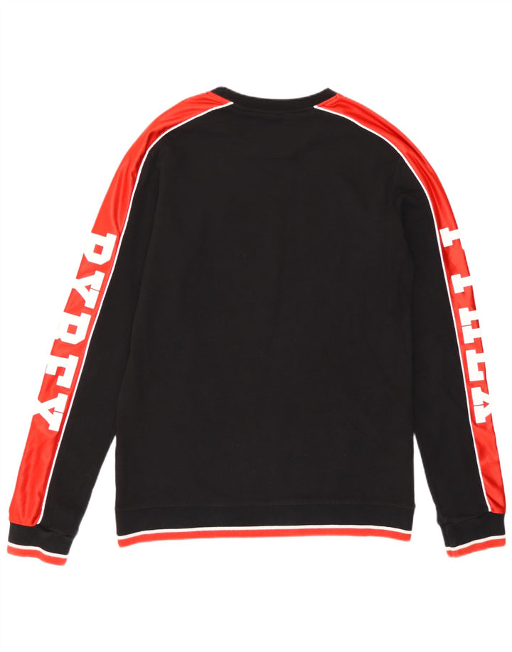 Pyrex Mens Graphic Sweatshirt Jumper Medium Black Colourblock Cotton