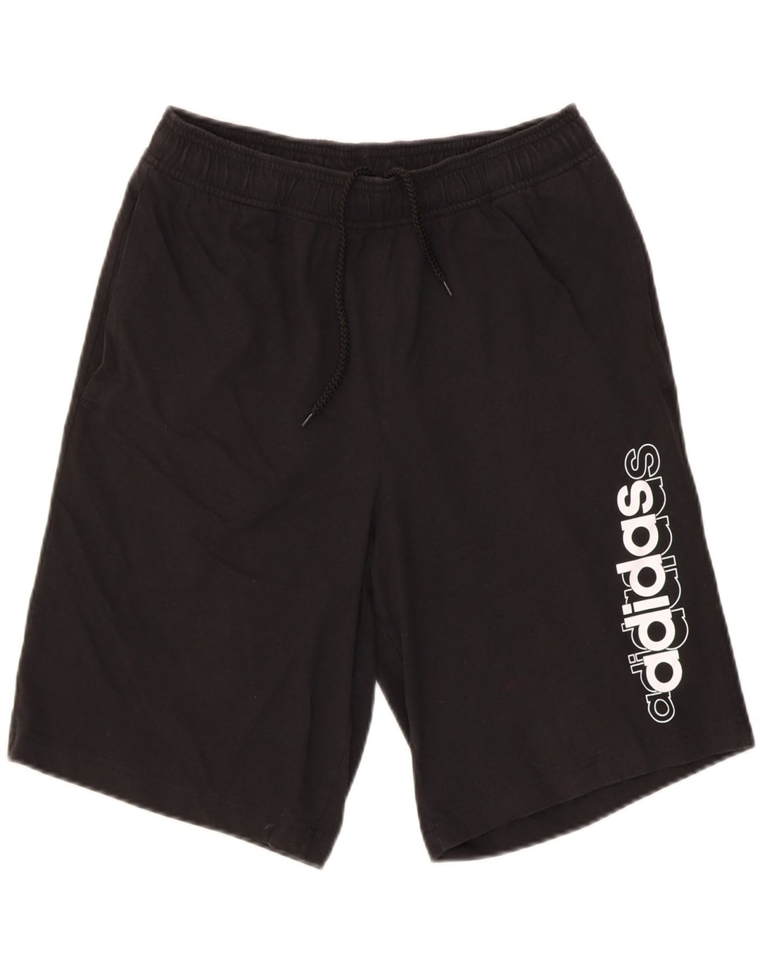 ADIDAS Mens Graphic Sport Shorts Medium  Black Cotton Vintage Adidas and Second-Hand Adidas from Messina Hembry 