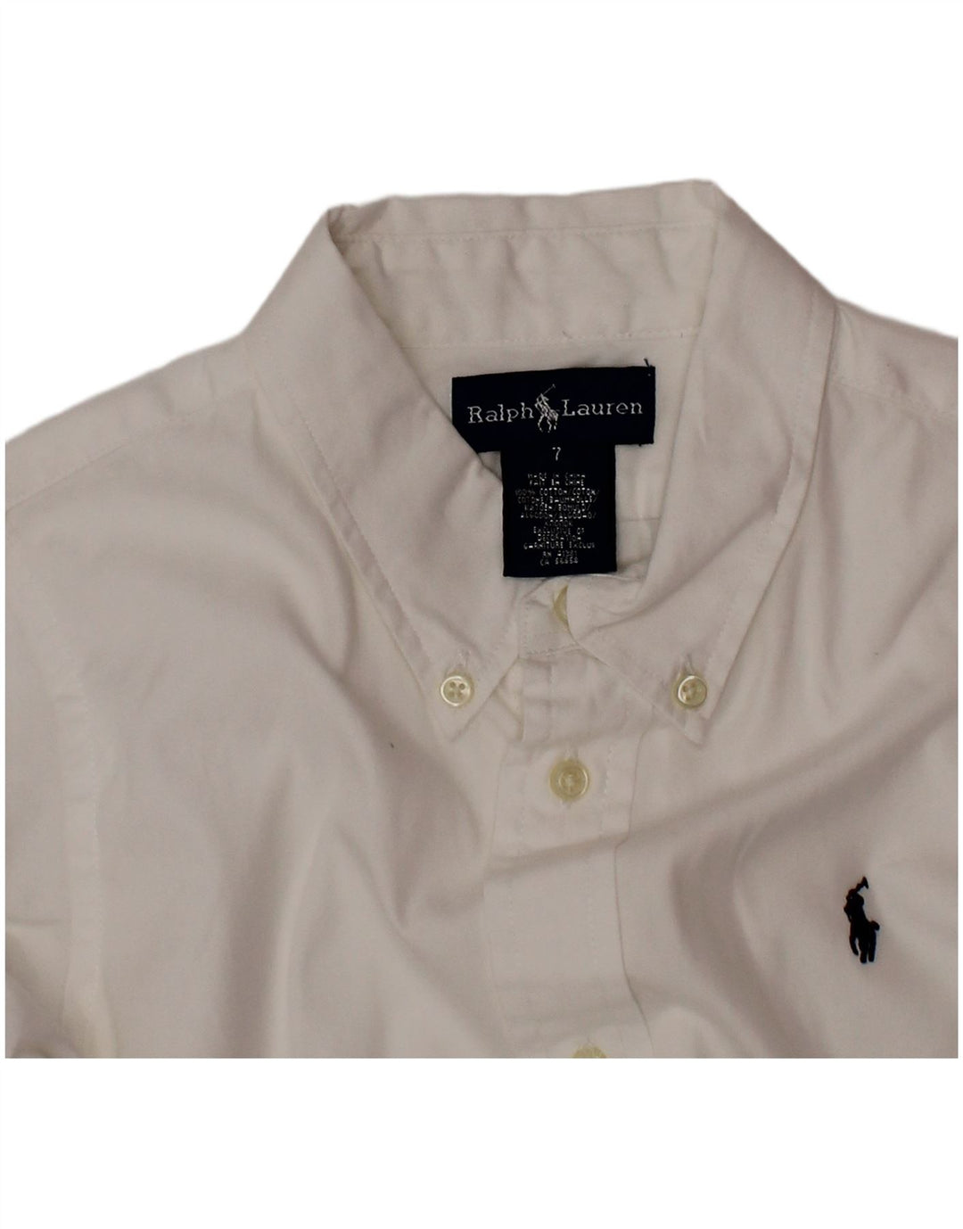 Ralph Lauren Boys Shirt 6-7 Years White Cotton