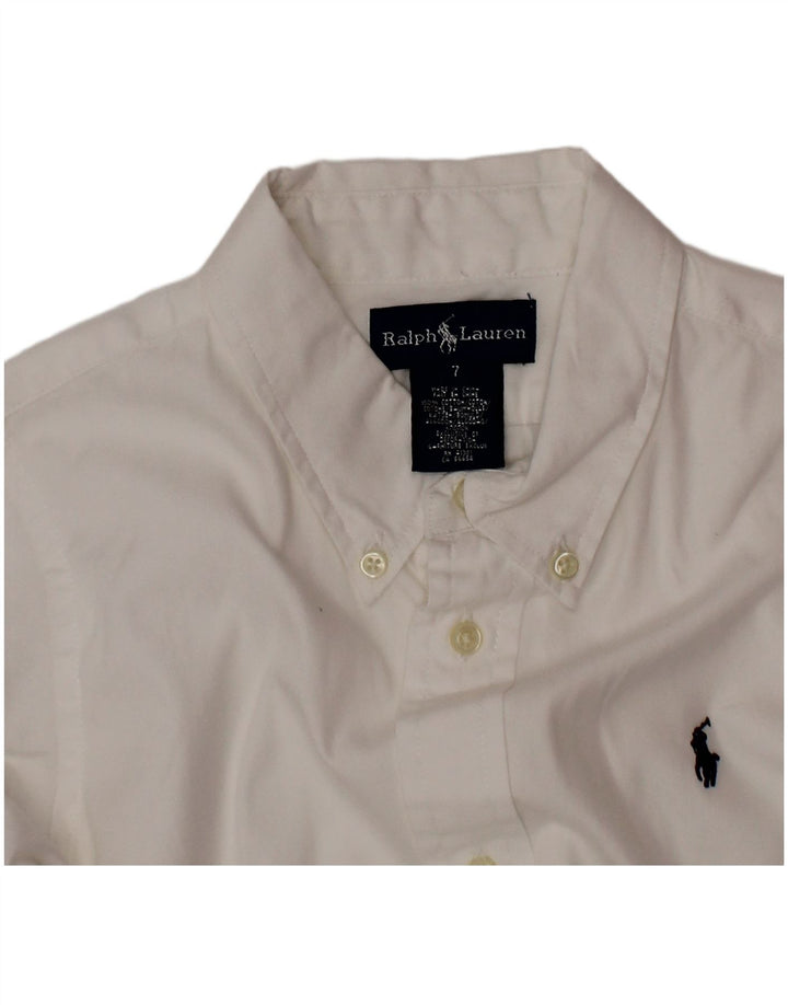 Ralph Lauren Boys Shirt 6-7 Years White Cotton