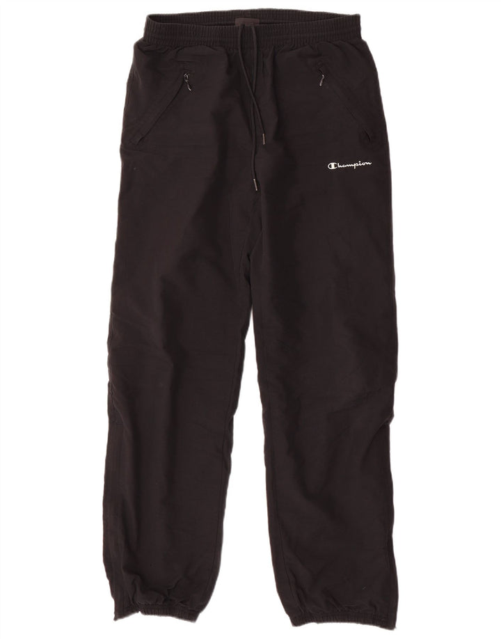 Champion Mens Tracksuit Trousers Joggers Small  Black Polyester