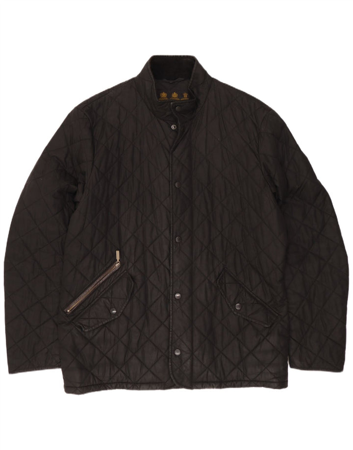 Barbour Mens Quilted Jacket UK 40 Large Black