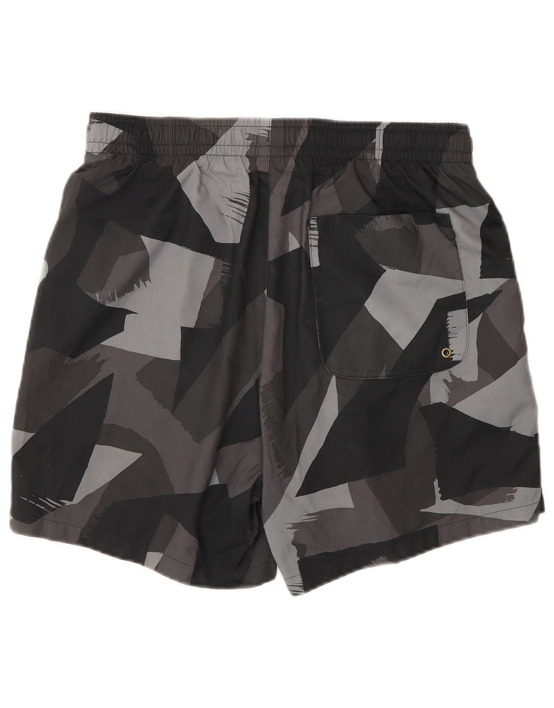 Nike Mens Swimming Shorts Small Grey Geometric Polyester