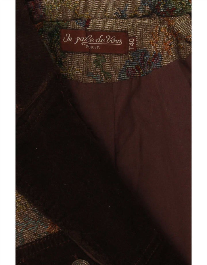 Vintage mujer 3 botones Blazer chaqueta IT 40 pequeño multicolor floral