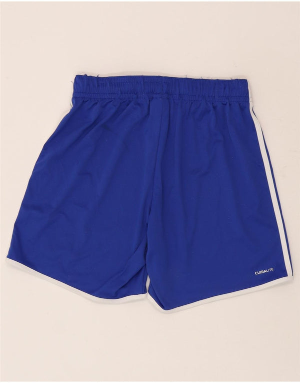Pantaloncini sportivi Adidas Climalite da uomo in poliestere blu medio