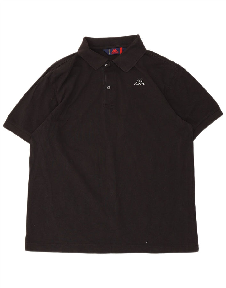 Kappa herre poloshirt stor sort bomuld