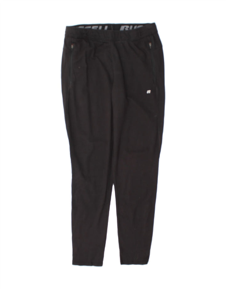 RUSSELL ATHLETIC Mens Tracksuit Trousers Medium  Black Rayon Vintage Russell Athletic and Second-Hand Russell Athletic from Messina Hembry 