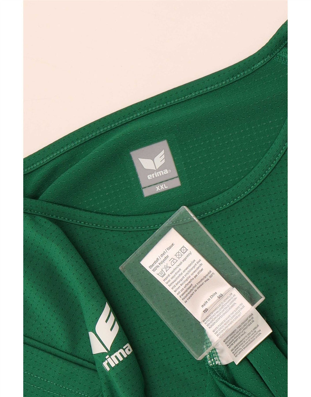 Erima Mens T-Shirt Top 2XL Green Polyester