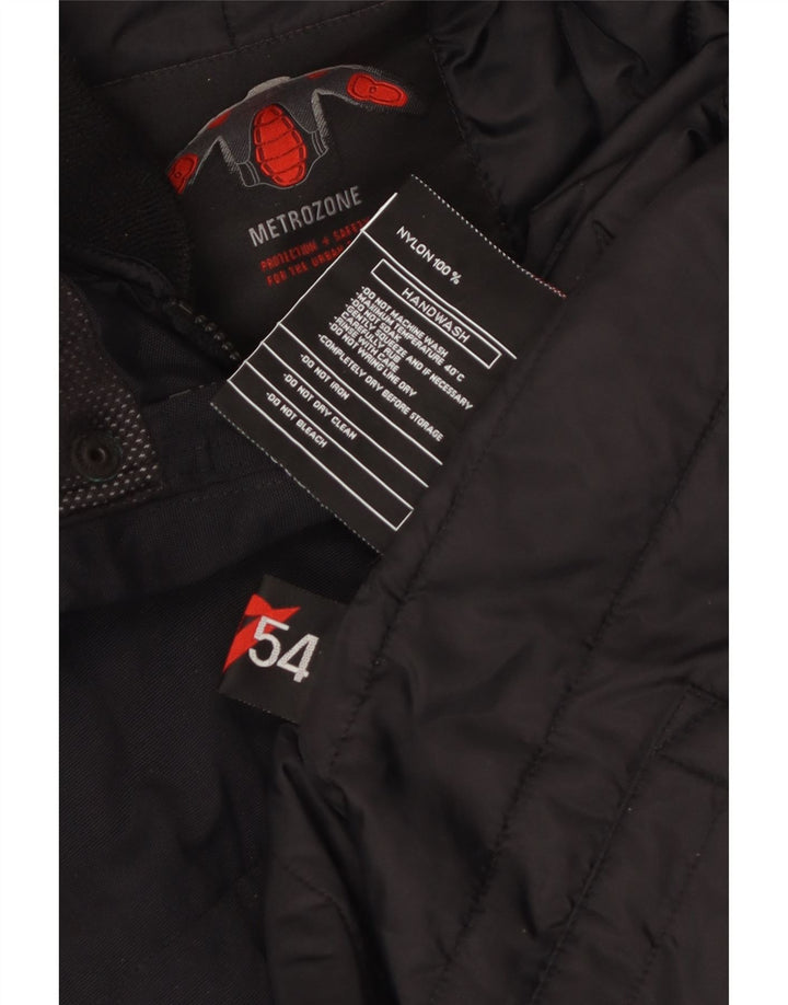 Jachetă vintage pentru bărbați, IT 54 2XL, nailon negru
