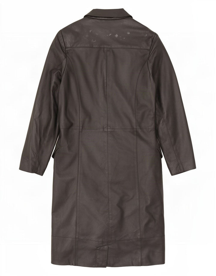 Yuppie Abrigo de cuero extragrande para mujer EU 34 XS Negro