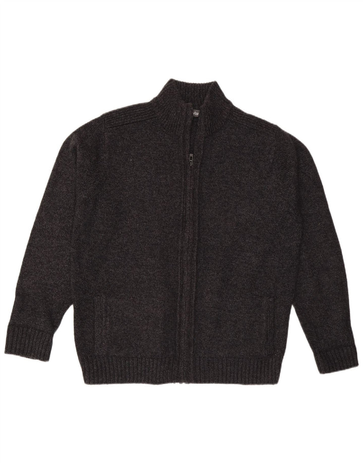 Marks & Spencer Męski sweter rozpinany, duży, szary, akrylowy
