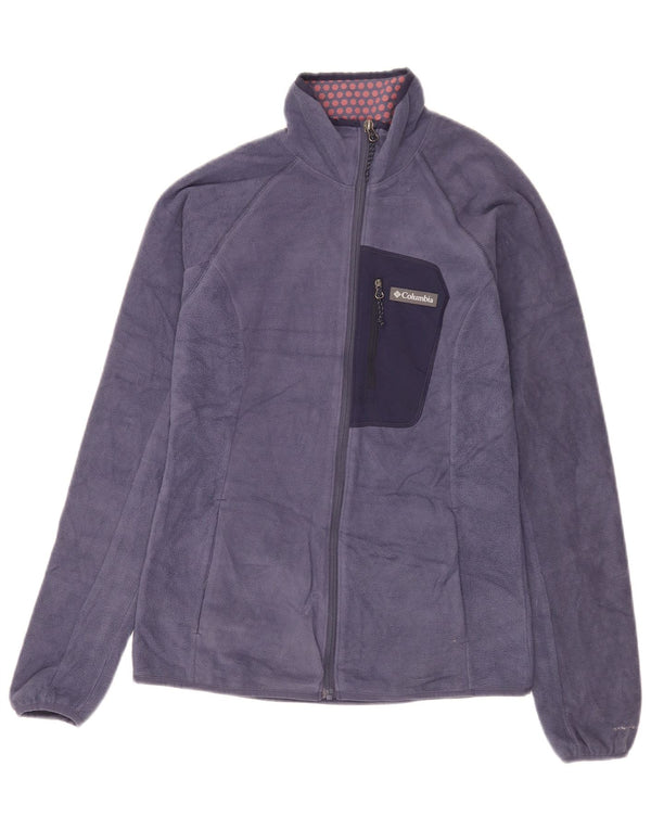 Damska kurtka polarowa Columbia Omni-Heat UK 10, mała, granatowa, poliestrowa