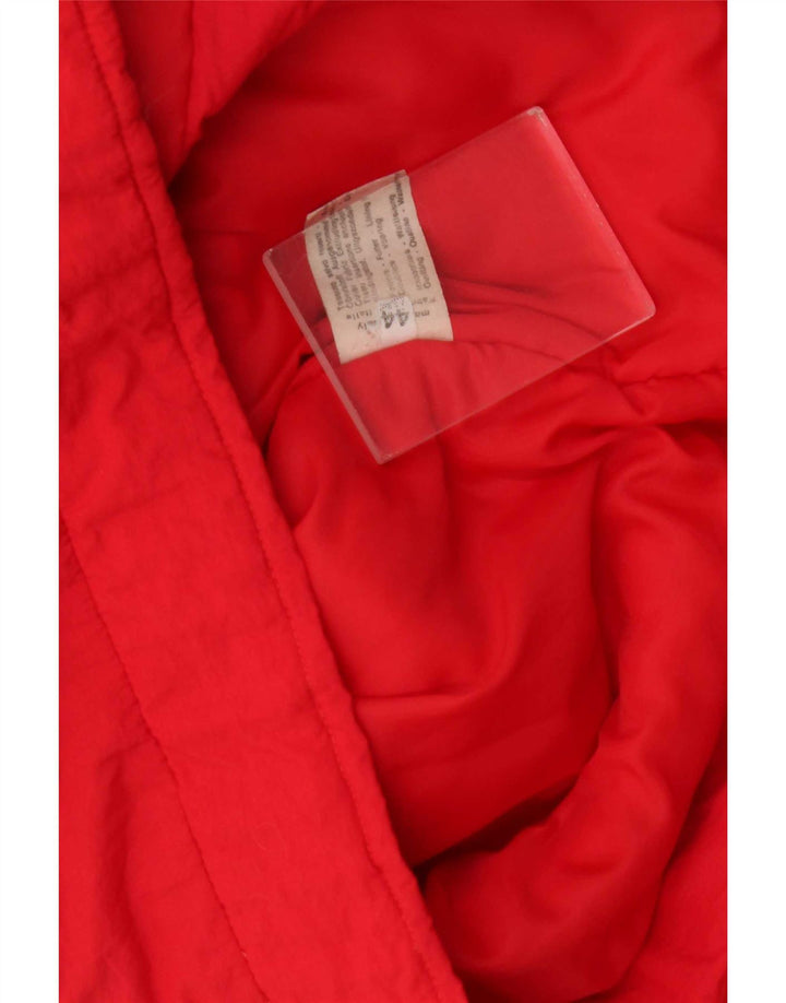 Vintage polstret herrejakke UK 44 2XL Rød polyamid