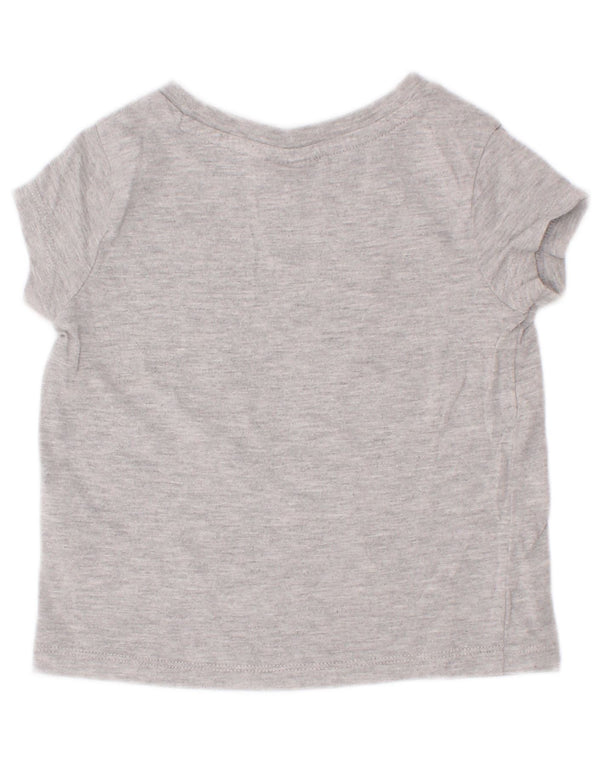 T-shirt grafica Puma da bambina a maniche corte, 18-24 mesi, grigia mélange