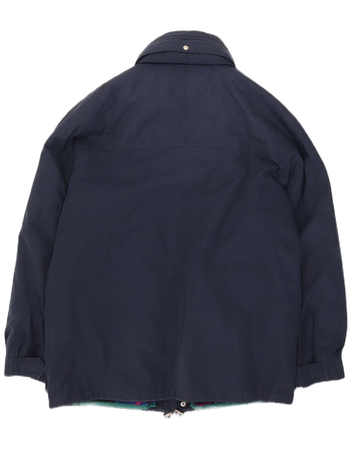 Fila Herre Hooded Utility Jacket UK 40 Large Navy Blue Polyester