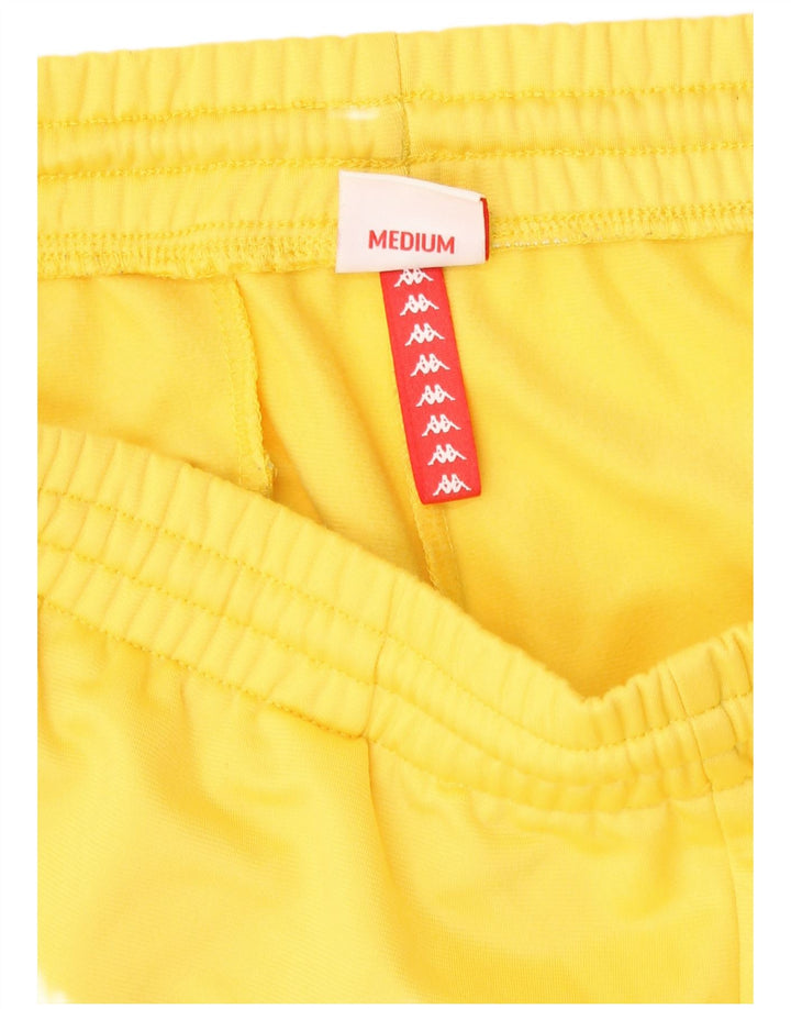 Kappa Mens Graphic Sport Shorts Medium  Yellow Polyester