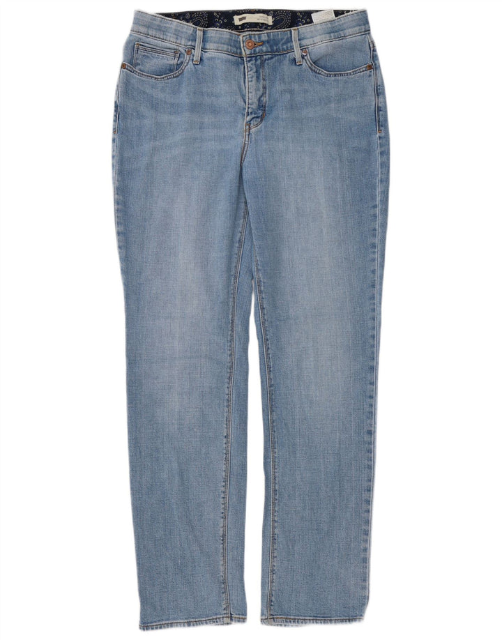 Levi's Womens 525 Straight Jeans W32 L32 Blue Cotton