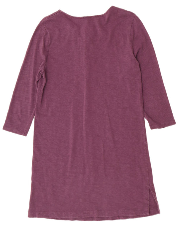 Boden γυναικείο φόρεμα 3/4 μανίκι UK 10 Small μωβ βαμβακερό