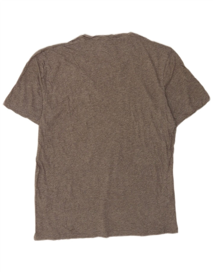 Cos Herre T-shirt Top Medium Grey Flecked Bomuld