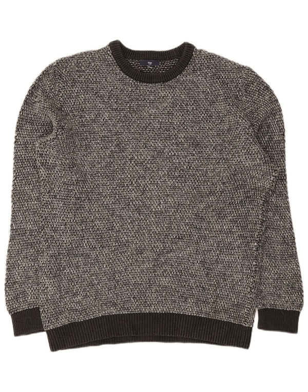 Gap Mens Crew Neck Jumper Sweater Small Grey Flecked