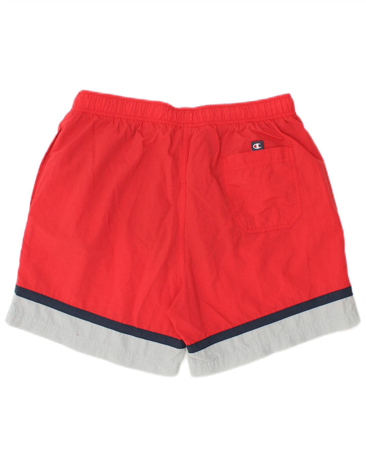 Champion Herren-Sportshorts, Mittelrot, Farbblock