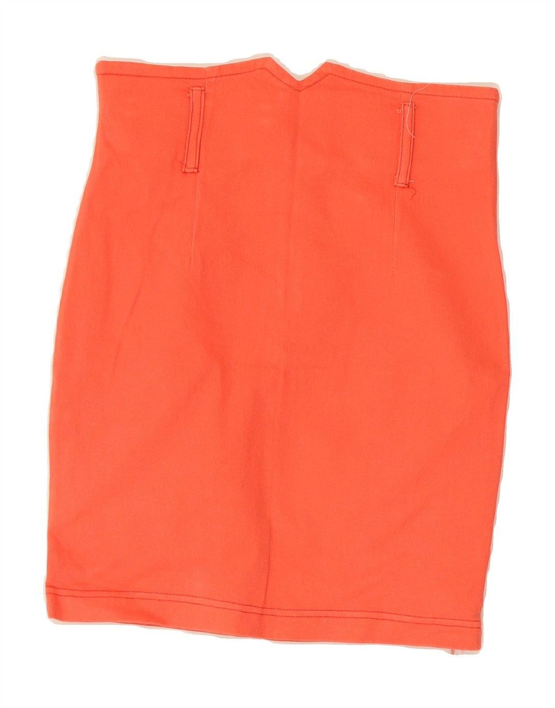 VINTAGE Womens Pencil Skirt W28 Medium Orange Vintage Vintage and Second-Hand Vintage from Messina Hembry 