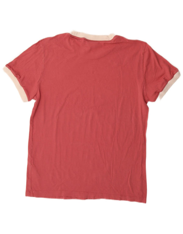 Tricou supradimensionat pentru femei Adidas UK 6 XS Bumbac color bloc roșu