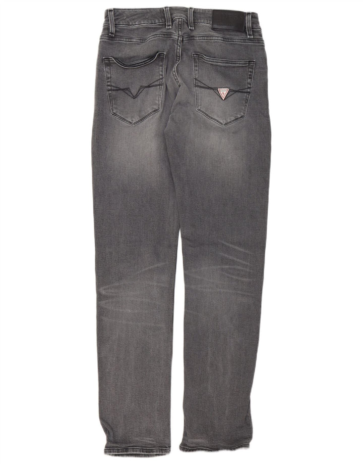 Guess Mens Slim Jeans W30 L31 Grey Cotton