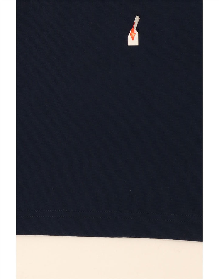 Fila Mens Polo Shirt Medium Navy Blue Polyester