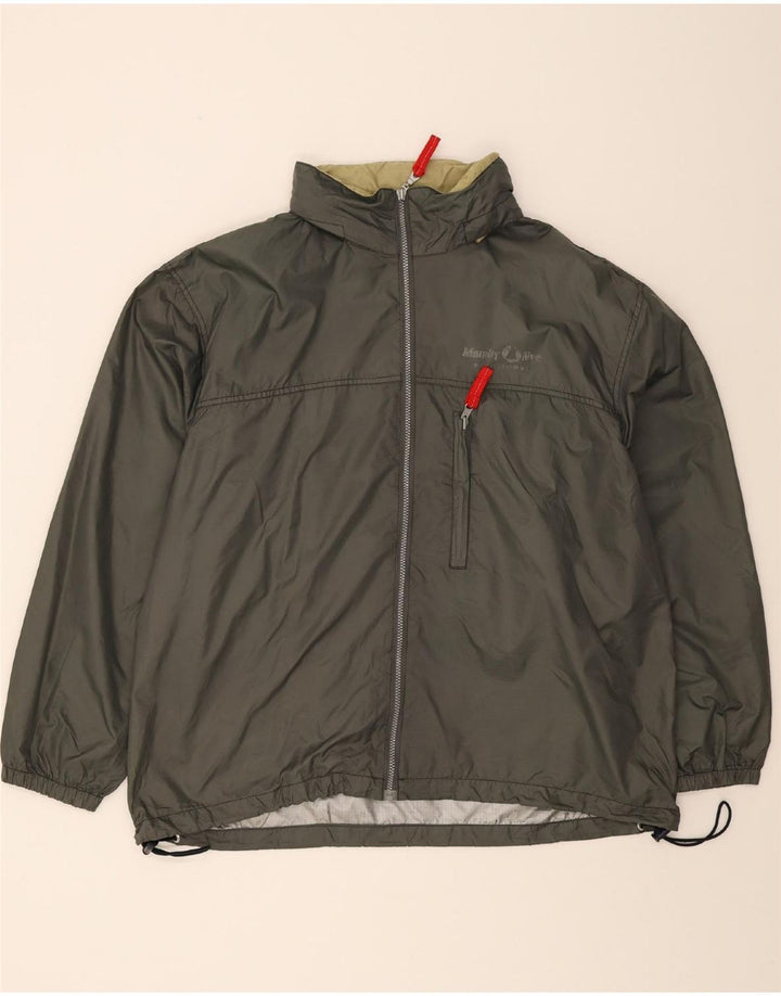 MURPHY & NYE Mens Rain Jacket UK 42 XL Grey Nylon Vintage Murphy & Nye and Second-Hand Murphy & Nye from Messina Hembry 