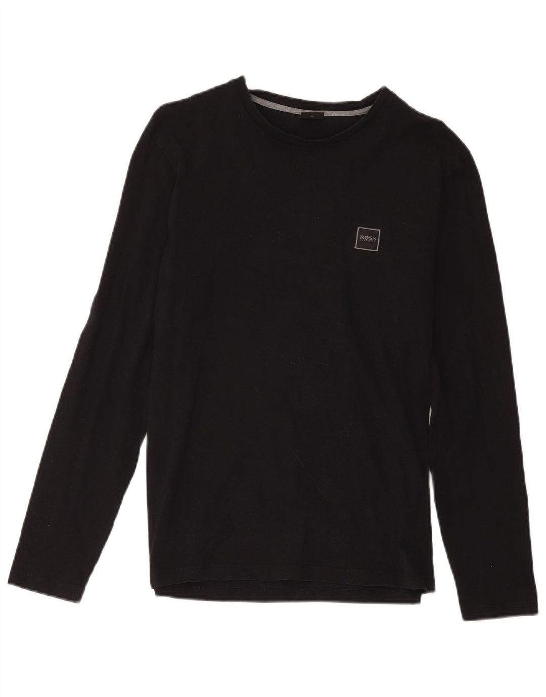 Top da uomo Hugo Boss a maniche lunghe in cotone nero medio