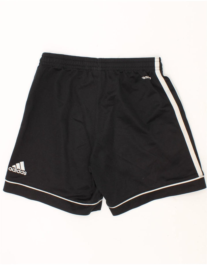 ADIDAS Boys Climalite Sport Shorts 9-10 Years Black Polyester Vintage Adidas and Second-Hand Adidas from Messina Hembry 