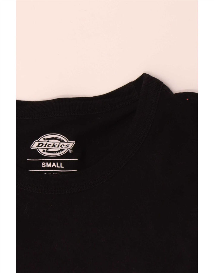T-shirt grafica da uomo Dickies Top piccola in cotone nero
