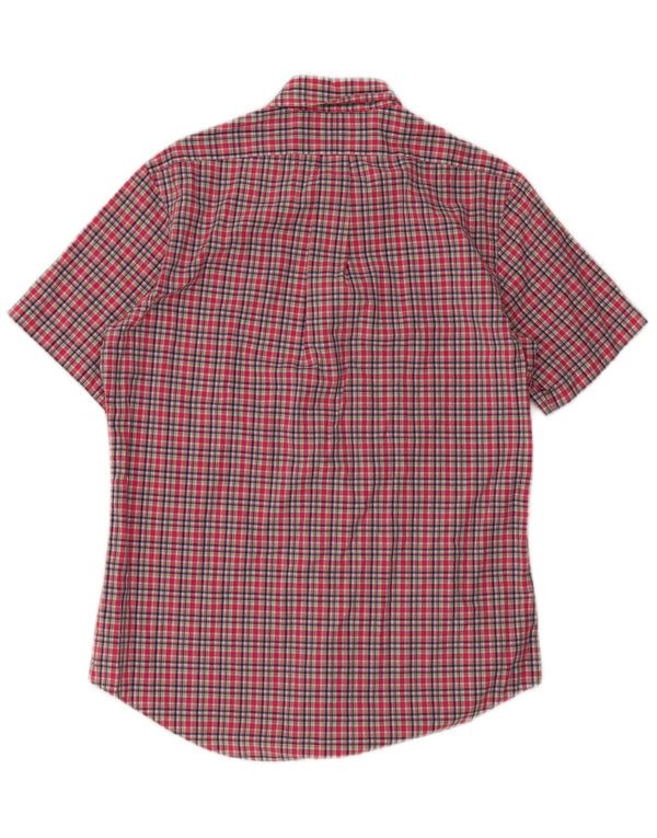 Polo Ralph Lauren Herre kortærmet Custom Fit skjorte Medium Pink Plaid