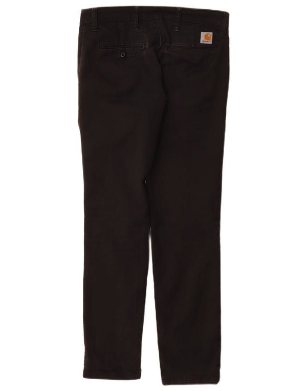 Pantaloni chino slim fit da uomo Carhartt W30 L32 cotone nero
