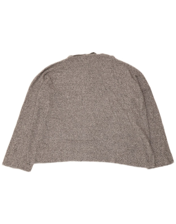 Zara Dame Top Langærmet UK 14 Medium Grå Flecked