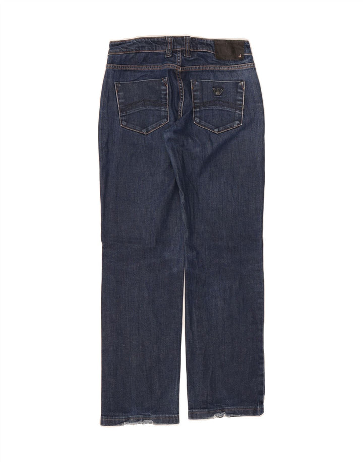 ARMANI Womens Straight Jeans W26 L29 Blue Cotton Vintage Armani and Second-Hand Armani from Messina Hembry 