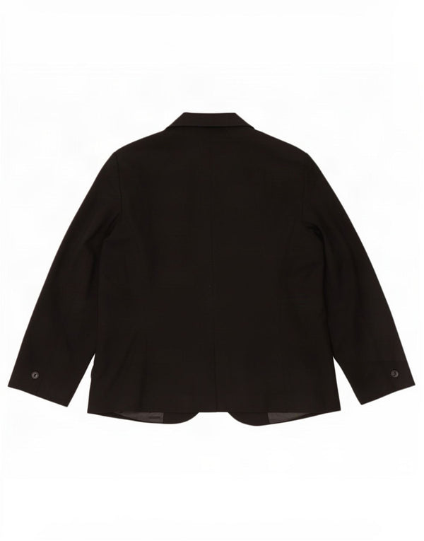 Blazer pentru femei Zara cu 1 nasture EU 54 XL Poliester negru