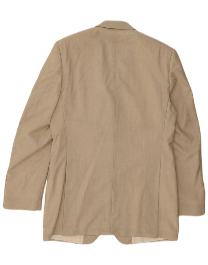 Joop Herre 2-knaps blazerjakke IT 48 Medium Beige Pinstripe Virgin Wool