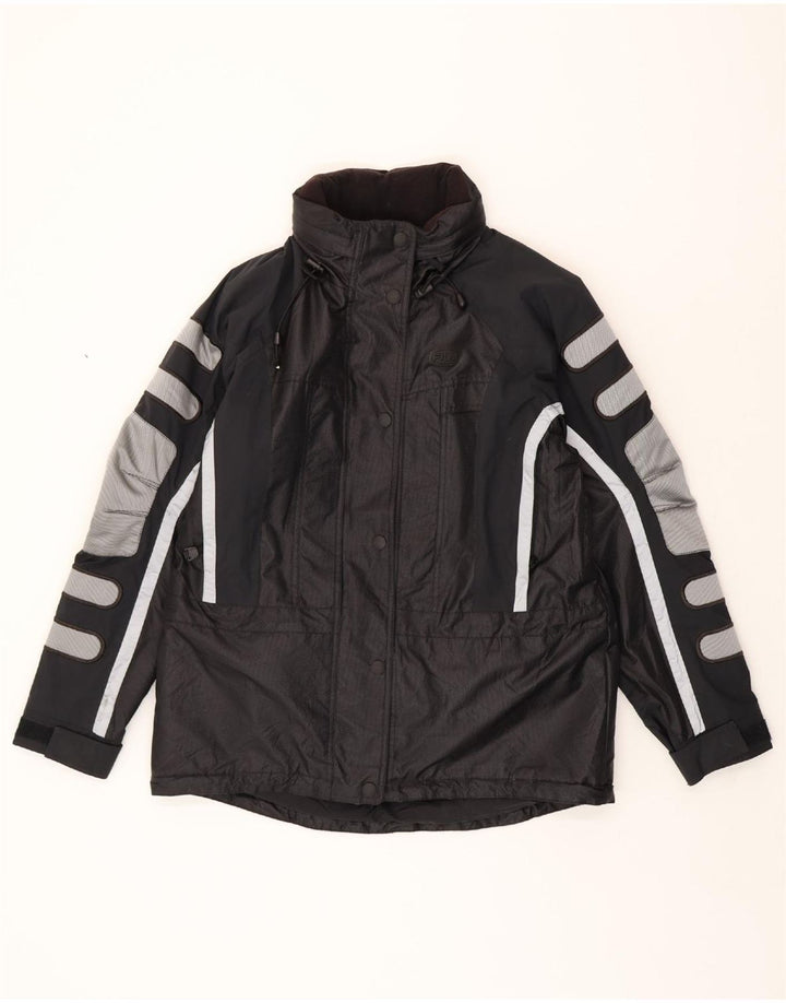 FILA Womens Windbreaker Jacket IT 46/48 Large Black Colourblock Polyamide Vintage Fila and Second-Hand Fila from Messina Hembry 