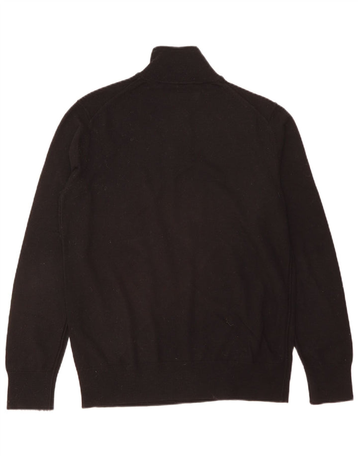 All Saints Herre Zip Neck Sweater Medium Sort