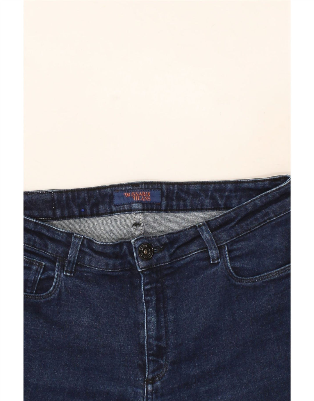 TRUSSARDI Womens Slim Jeans W31 L25  Blue Vintage Trussardi and Second-Hand Trussardi from Messina Hembry 