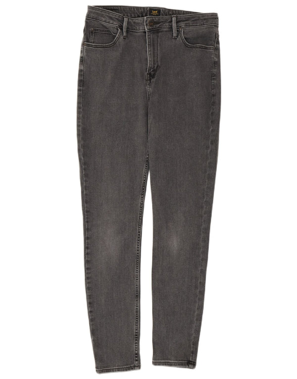 Lee Damen Scarlett High Skinny Jeans W31 L31 Graue Baumwolle