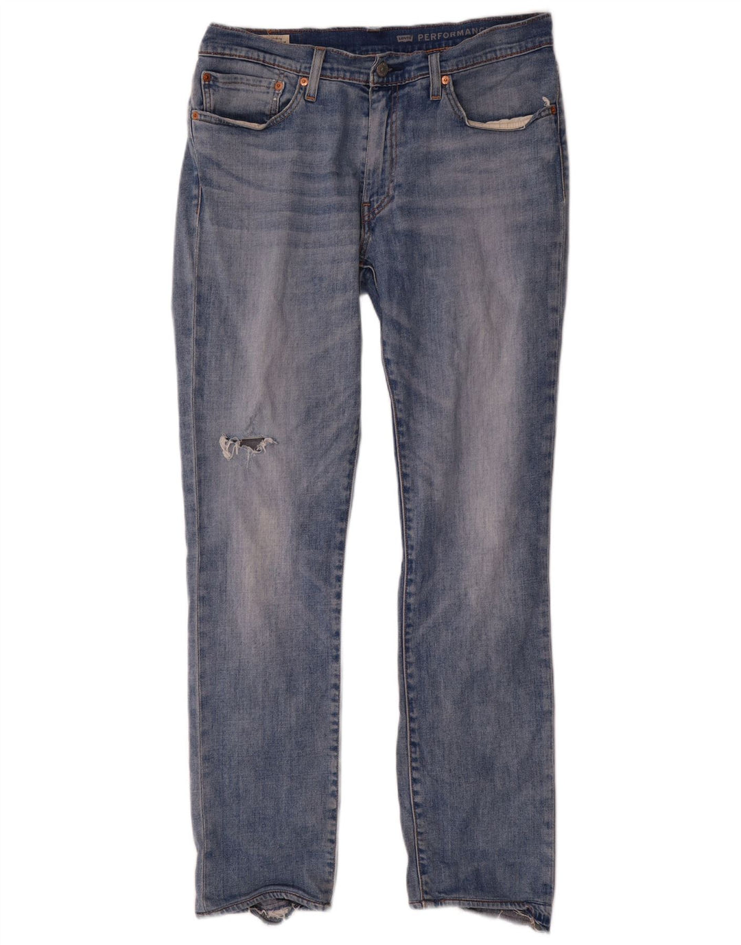 Levi's Jean Slim Effet Déchiré W34 L32 Homme Bleu Coton